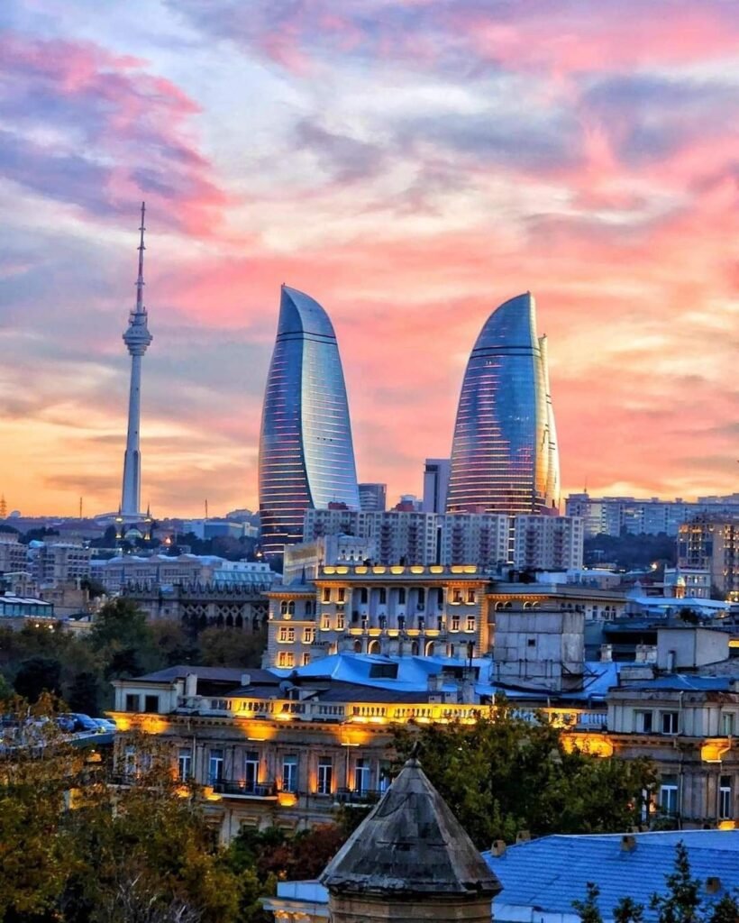 Flame towers, Azarbaijan